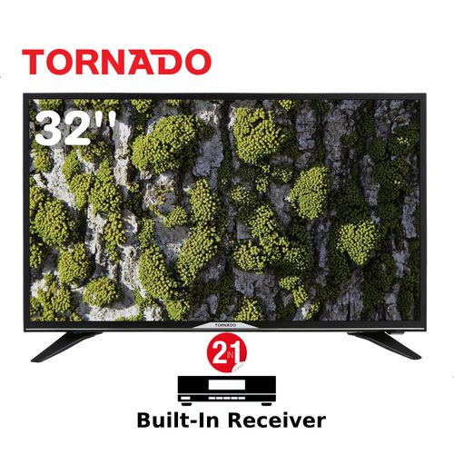 Tornado 32 Inch HD LED TV With Built-In Receiver +2 Years Warranty 32ER9300E